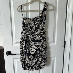 ZARA one shoulder floral dress NWT